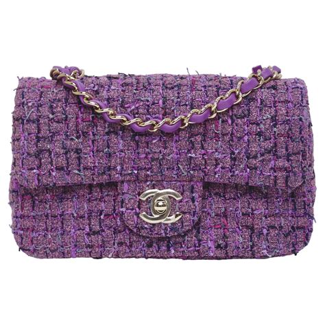 chanel mini dark purple